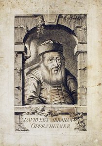 Porträtt av David Oppenheim 1664-1736, överrabbin i Prag