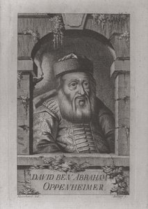 Porträtt av David Oppenheim 1664-1736, överrabbin i Prag, 1773