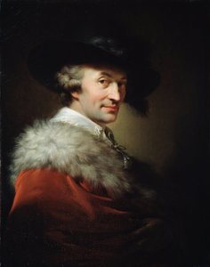 Porträtt av arkitekten LaTour (Porträtt av arkitekten La Tour). Målning av Johann Baptist Von Lampi ljumsken (1751-1830), olja på duk