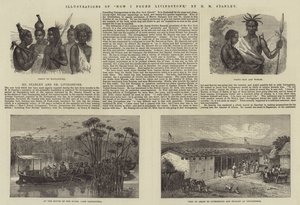 Illustrationer av How I Found Livingstone, av H M Stanley