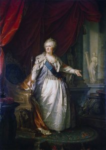 Porträtt av kejsarinnan Katarina II. av Johann Baptist von Lampi the Elder
