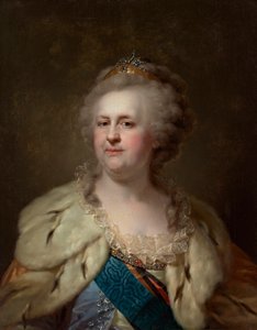 Porträtt av kejsarinnan Katarina II 1729-1796, 1790-talet.