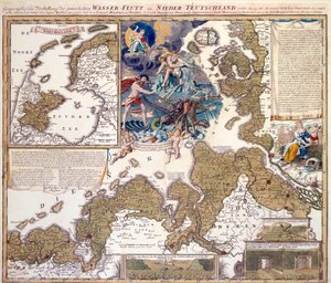 Karta över julfloden 1717