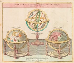 Globen från hela världens stora atlas, 1725. av Johann Baptista Homann