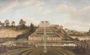 Holländsk herrgård med trädgård, 1730 av Johann Baptiste Bouttats