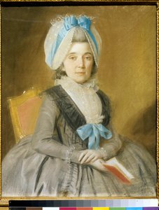 Porträtt av prinsessan Praskovya Ivanovna Galitzine (1734-1802) - Teckning av Johann Bardou (1745-1788) - Porträtt av prinsessan Praskovya Ivanovna Golitsyna (1734-1802) - Pastell på pergament av Johann Bardou (aktiv 1784) - 1784-1745, 1784-3 cm - Staten T