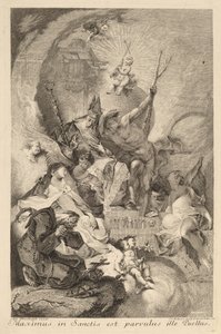 Fyra helgon av Johann Beheim after Franz Anton Maulbertsch