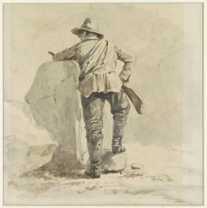 Vilande pojke, sedd bakifrån av Johann Bernard Klombeek
