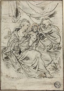 Heliga familjen av Johann Boeckhorst