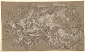 Harpiorna attackerar Aeneas och hans följeslagare