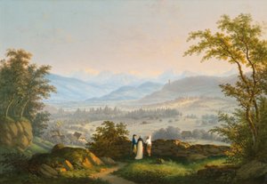 Omgivningen av Habsburg-ruinerna av Johann Caspar Rahn