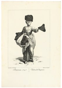 Hattförsäljaren av Johann Christian (after) Brand