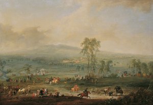 Laxenburg från Schneiderau mot Guntramsdorf och Mödling