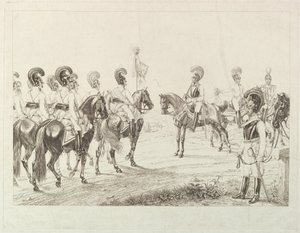 Österrikiska Cuirassiers, tidigt 1800-tal.