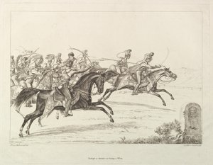 Österrikiska Lancers, tidigt 1800-tal.