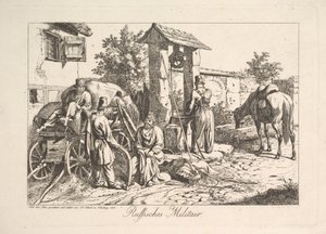 Kosack vid brunnen, 1815. av Johann Christian Erhard