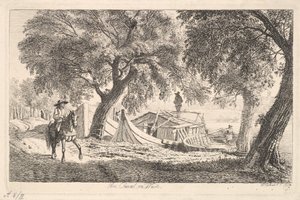 På kanalen i Wien, 1819. av Johann Christian Erhard