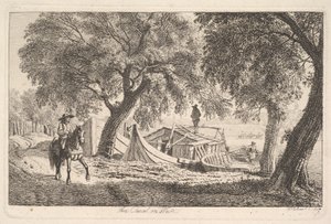 På kanalen i Wien, 1819. av Johann Christian Erhard