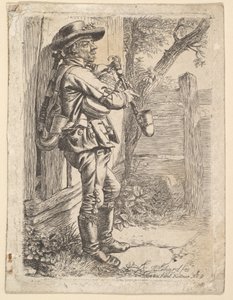 Säckpiparen, 1819. av Johann Christian Erhard