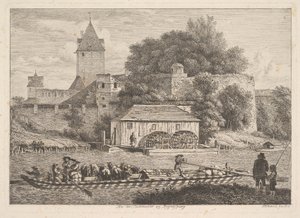Stadsmuren i Regensberg, 1817.