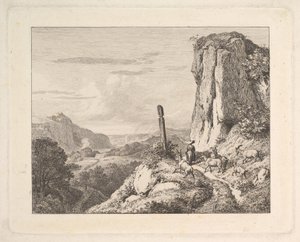 Ung kvinna med sex getter, 1815. av Johann Christian Erhard