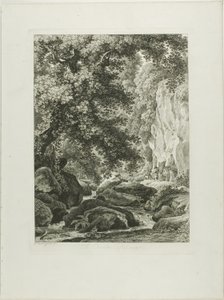 En Civita Castellana, från pittoreska etsade prospekt från Italien av Johann Christian Reinhart