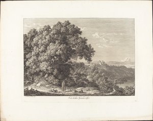Castella Gandolfo av Johann Christian Reinhart