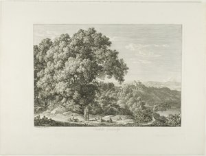 Slottet Gandolfo av Johann Christian Reinhart