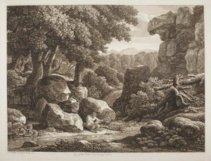 Skogslandskap av Johann Christian Reinhart