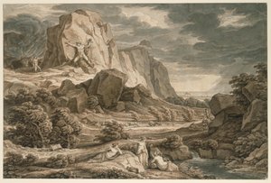 Heroiskt landskap med Prometheus av Johann Christian Reinhart