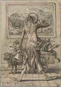 J C Reinhart Karikatyr Ludwig Schorn 1833 av Johann Christian Reinhart