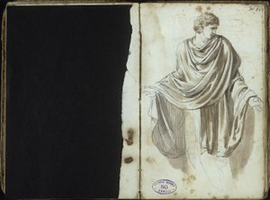 Man i antik dräkt av Johann Christian Reinhart