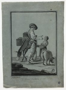 Bonde Äppelförsäljare av Johann Christian Reinhart