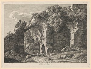 Landskap - I Colosseum av Johann Christian Reinhart