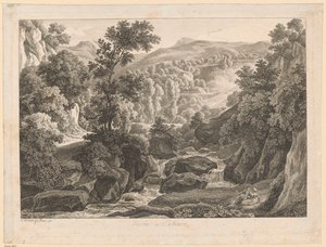 Landskap - nära Subiaco av Johann Christian Reinhart