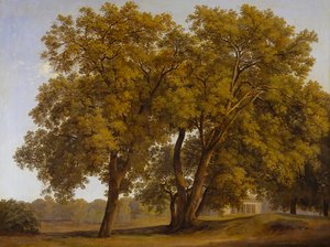 Träd i Villa Borghese-parken av Johann Christian Reinhart