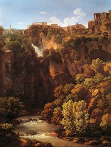 Vattenfall i Tivoli av Johann Christian Reinhart