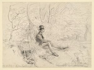 Vilande herre i skogen på Kahlenberg av Johann Christoph Erhard