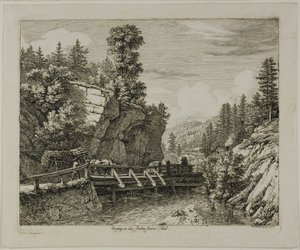 Ingång till Guttensteinerdalen av Johann Christoph Erhard