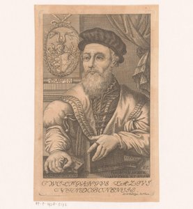 Porträtt av van Wolfgang Lazius av Johann Christoph Winkler