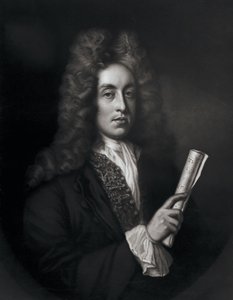 Porträtt av Henry Purcell graverat av George J. Zobel