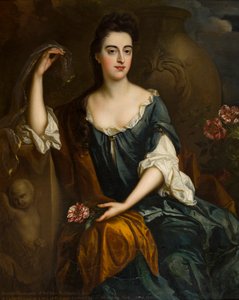 Porträtt av Mrs Judith Corbet, ca 1680-1710 (olja på duk)