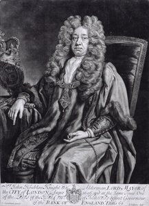 Sir John Houblon (1632-1711) graverad av R. Williams