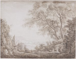 Italienskt landskap av Johann Conrad Steiner (possibly)