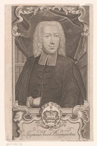 Porträtt av Sigmund Jacob Baumgarten av Johann David Schleuen (I)