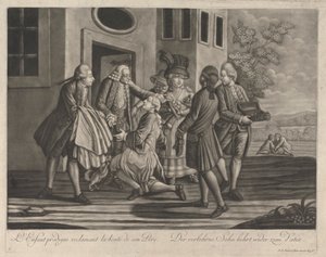 Den förlorade sonen hävdar sin Faders godhet av Johann Elias Haid