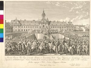Kröning av kejsar Leopold II till kung av Ungern i Bratislava den 15 november 1790