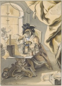 Apan som gravör och guldsmed av Johann Esaias Nilson