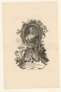 Porträtt Juliana Maria av Schleswig Hollsteyn av Johann Esaias Nilson