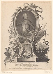 Porträtt av Charles William Ferdinand av Brunswick-Wolfenbüttel av Johann Esaias Nilson